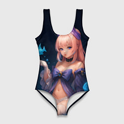 Купальник-боди 3D женский Кокоми Сангономия реализм, цвет: 3D-принт