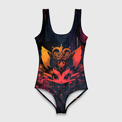 Купальник-боди 3D женский Магический лисёнок, цвет: 3D-принт