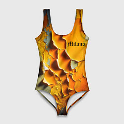 Купальник-боди 3D женский Peeling plaster - Milano, цвет: 3D-принт