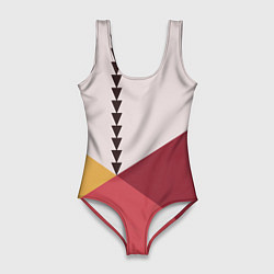 Женский купальник-боди Колор-блок фруктовый чиа пудинг