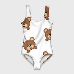 Женский купальник-боди Мордашка мишки