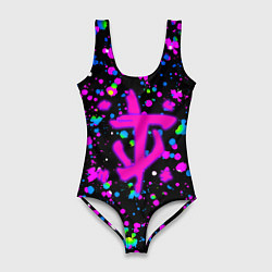 Женский купальник-боди Doom цветные краски