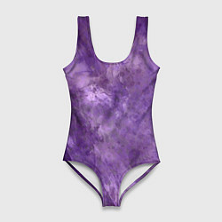 Женский купальник-боди Абстракция - violet oil painting