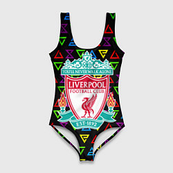 Женский купальник-боди Liverpool pattern neon