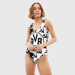 Купальник-боди 3D женский Borussia паттерн ссср, цвет: 3D-принт — фото 2