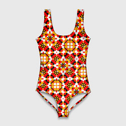 Женский купальник-боди Пестрый узорчатый паттерн