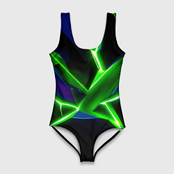 Женский купальник-боди Green glow