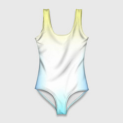 Женский купальник-боди Color yellow blue white