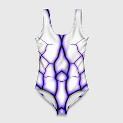 Женский купальник-боди Color white purple