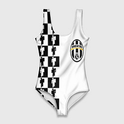 Купальник-боди 3D женский Ювентус паттерн люди, цвет: 3D-принт
