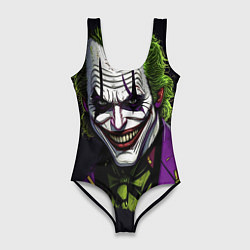 Купальник-боди 3D женский Улыбающийся Джокер, цвет: 3D-принт