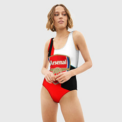 Купальник-боди 3D женский Арсенал геометрия спорт, цвет: 3D-принт — фото 2