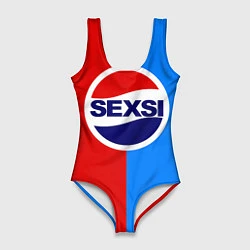 Купальник-боди 3D женский Sexsi Pepsi, цвет: 3D-принт