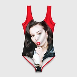 Купальник-боди 3D женский Charli XCX, цвет: 3D-принт