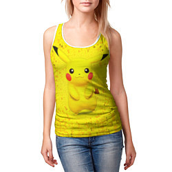Майка-безрукавка женская Pikachu, цвет: 3D-белый — фото 2
