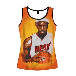 Майка-безрукавка женская LeBron James: Heat, цвет: 3D-черный