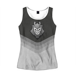 Майка-безрукавка женская G2 Esports Uniform, цвет: 3D-белый