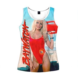 Майка-безрукавка женская Baywatch: Pamela Anderson, цвет: 3D-белый