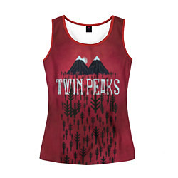 Майка-безрукавка женская Twin Peaks Wood, цвет: 3D-красный
