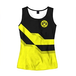 Майка-безрукавка женская BVB FC: Yellow style, цвет: 3D-черный