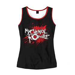 Майка-безрукавка женская My Chemical Romance: Blood, цвет: 3D-красный