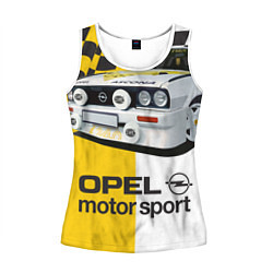 Майка-безрукавка женская Opel Motor Sport: Ascona B, цвет: 3D-белый