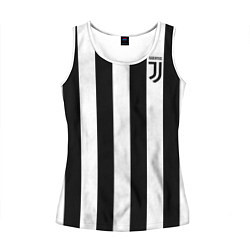 Майка-безрукавка женская FC Juventus, цвет: 3D-белый