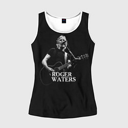 Майка-безрукавка женская Roger Waters, цвет: 3D-белый