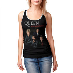 Майка-безрукавка женская Queen: Greatests Hits, цвет: 3D-белый — фото 2