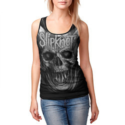 Майка-безрукавка женская Slipknot: Devil Skull, цвет: 3D-черный — фото 2