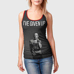 Майка-безрукавка женская Given Up, цвет: 3D-красный — фото 2