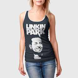 Майка-безрукавка женская ЧЕСТЕР ЛИНКИН ПАРК ЛОГО СПИНА Z, цвет: 3D-белый — фото 2