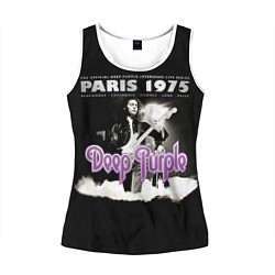 Майка-безрукавка женская Deep Purple - Paris 1975, цвет: 3D-белый