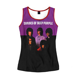 Майка-безрукавка женская Shades of Deep Purple, цвет: 3D-красный