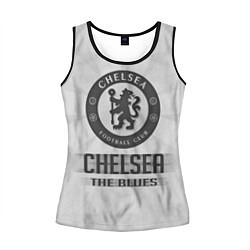 Майка-безрукавка женская Chelsea FC Graphite Theme, цвет: 3D-черный
