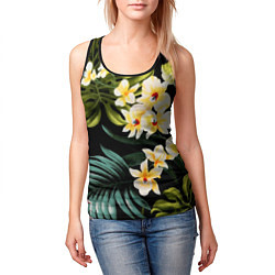 Майка-безрукавка женская Vanguard floral composition Summer, цвет: 3D-черный — фото 2