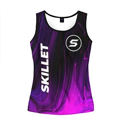 Майка-безрукавка женская Skillet violet plasma, цвет: 3D-черный