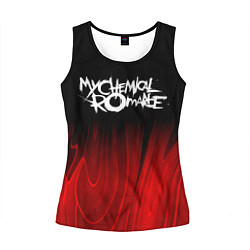 Майка-безрукавка женская My Chemical Romance red plasma, цвет: 3D-черный