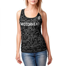 Майка-безрукавка женская Motorhead glitch на темном фоне посередине, цвет: 3D-черный — фото 2