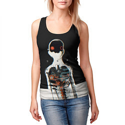Майка-безрукавка женская Three Days Grace: Skeleton, цвет: 3D-черный — фото 2
