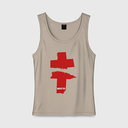 Майка женская хлопок BRUTTO, цвет: миндальный