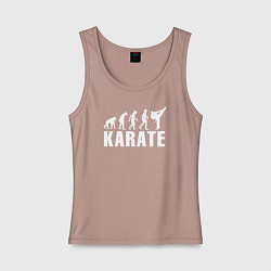 Майка женская хлопок Karate Evolution, цвет: пыльно-розовый