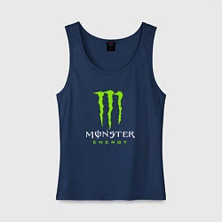 Майка женская хлопок MONSTER ENERGY, цвет: тёмно-синий