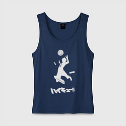 Майка женская хлопок Хайку, цвет: тёмно-синий