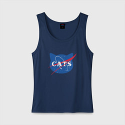 Женская майка Cats NASA