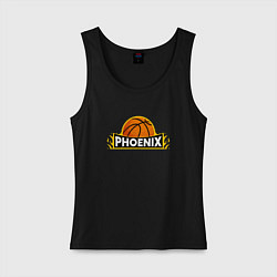 Майка женская хлопок Phoenix Basketball, цвет: черный