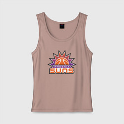 Майка женская хлопок Phoenix Suns, цвет: пыльно-розовый