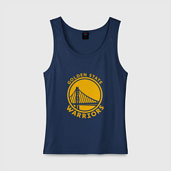 Майка женская хлопок Golden state Warriors NBA, цвет: тёмно-синий