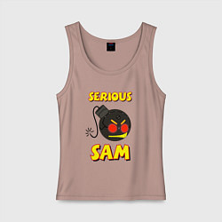 Женская майка Serious Sam Bomb Logo