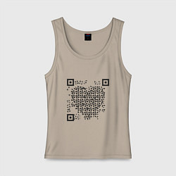 Женская майка QR Love